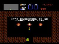 une photo d'Ã©cran de The Legend of Zelda sur Nintendo Nes